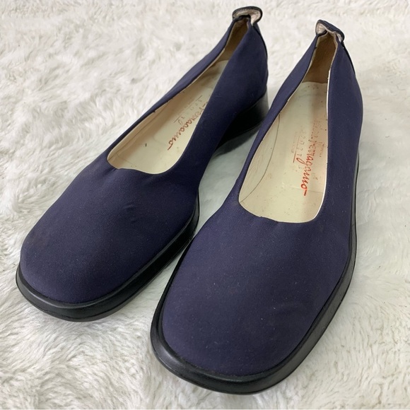 Salvatore Ferragamo Sport Blue Flats Size 7 1/2 AA - Picture 3 of 14